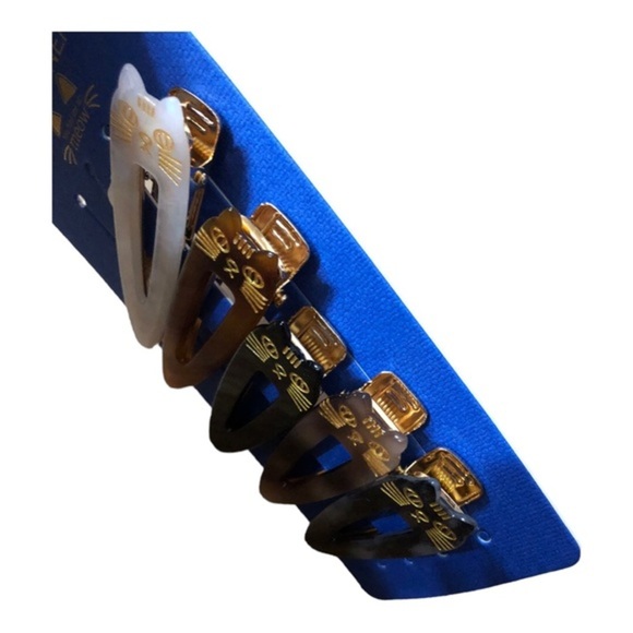 10piece cat themed “you had me at meow” assorted hair clips new - Picture 11 of 16